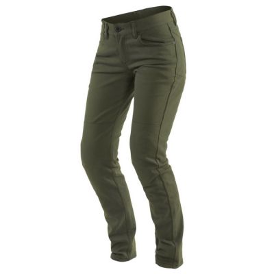 Dainese CLASSIC SLIM LADY dámské textilní kalhoty zelené vel.28